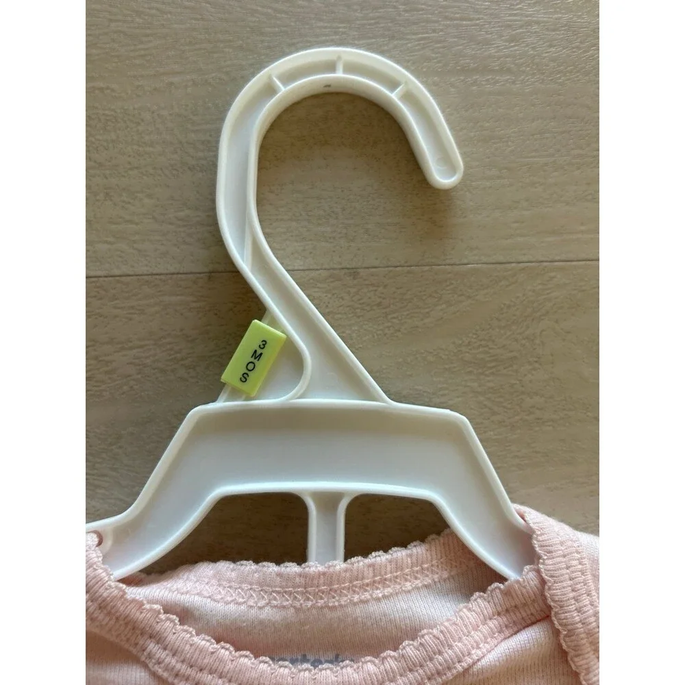 Carter's 3 M baby girl pink swan onesie and green pants set